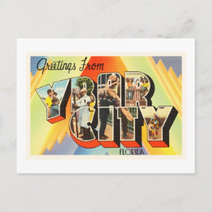 Ybor City Florida FL Old Vintage Travel Souvenir Postcard