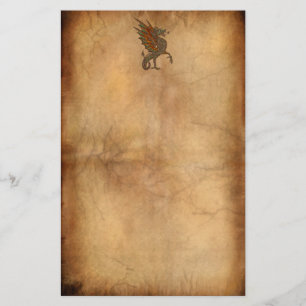 Ye Old Medieval Dragon Design Stationery
