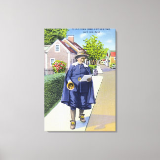 Ye Old Town Crier Ringing Bell Canvas Print