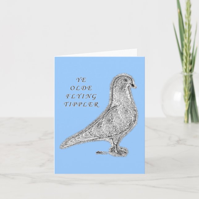 Ye Olde Tippler Pigeon Card (Front)