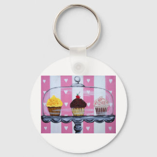 yea! cupcakes! keychain