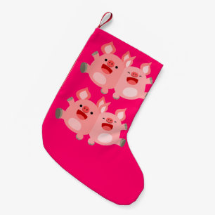 YEAH!! Cute Cartoon Pigs Christmas Stocking