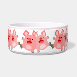 YEAH!! Cute Cartoon Pigs Pet Bowl