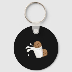 Yeah I Can Dunk Milk And Cookies Sketll Cookie Keychain