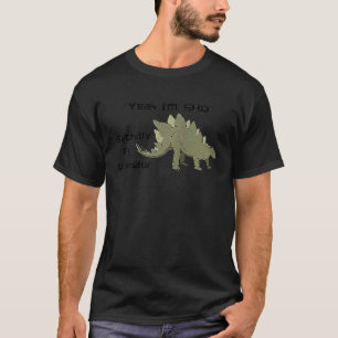 Yeah I'm Sad Secretly a Dinosaur Stegosaurus Meme T-Shirt