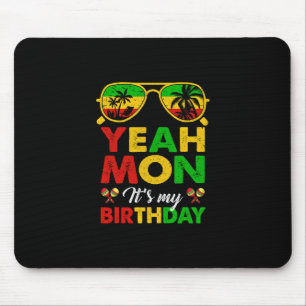 Yeah Mon Jamaican Jamaica Birthday Party Girls Wom Mouse Pad