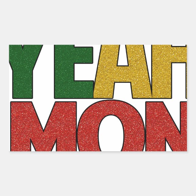 Yeah Mon Jamaican Vacation Sticker (Front)