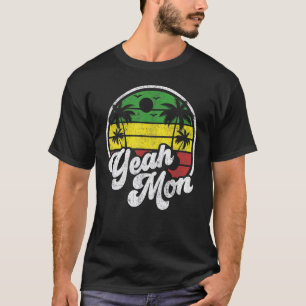 Yeah Mon Vintage Jamaica Reggae Jamaican Vacation T-Shirt