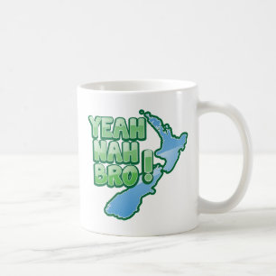 Yeah nah BRO New Zealand KIWI  Auckland design Coffee Mug