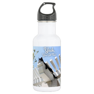 Yeah You Got This Cute Cat Inspirational Slogan 532 Ml Water Bottle