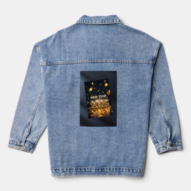 Year 2026 Denim Jacket - Custom Celebration (Back)