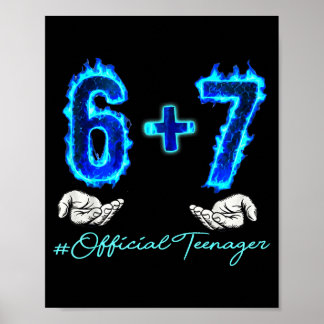 Year 6 7 Old Teenager 13th Poster