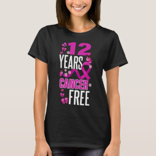 Year Cancer Free For Breast Cancer Awareness T-Shirt