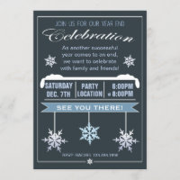 Year End Celebration Christmas Party Invitation