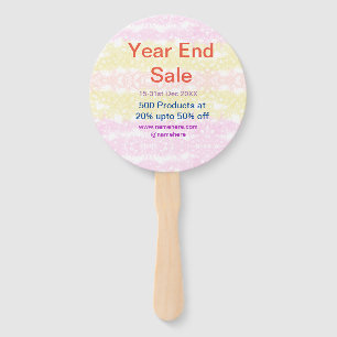 Year end sale business promotion offer add date na hand fan