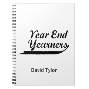 year end yearners notebook