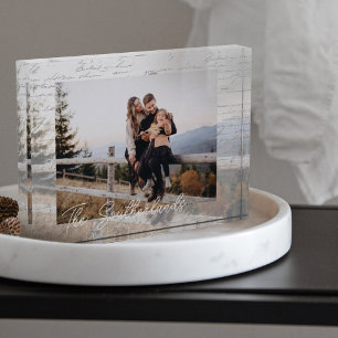 Year Full of Memories Family Photo Memory Keepsake Block
