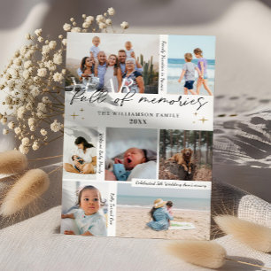 Year Full of Memories Photo Collage & Highlights Holiday Card