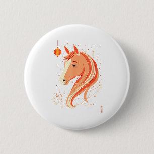 Year Horse 2026 Chinese New Design 2 Inch Round Button