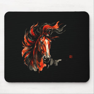 Year Horse Chinese New 2026 Graphic Art Mouse Pad