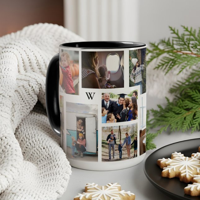 Year in Moments Family Photo Collage Keepsake Gift Mug (Year in Moments Family Photo Collage Keepsake Gift Mug)