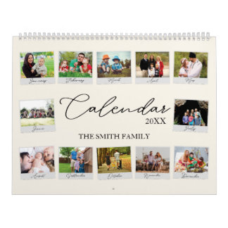 Year In Review Custom Family Memory Calendar