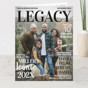 Year in Review Magazine Greeting Card Pics Collage