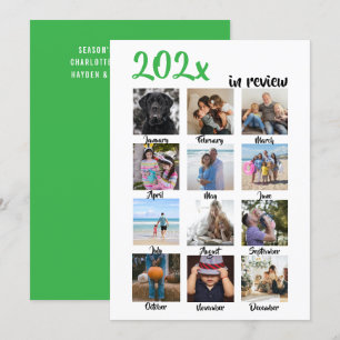 Year in Review Photo Christmas Personalized Holiday Card