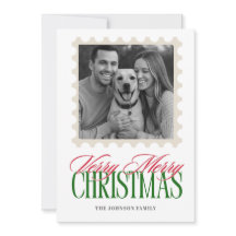 Year in Review Stamp Christmas Card