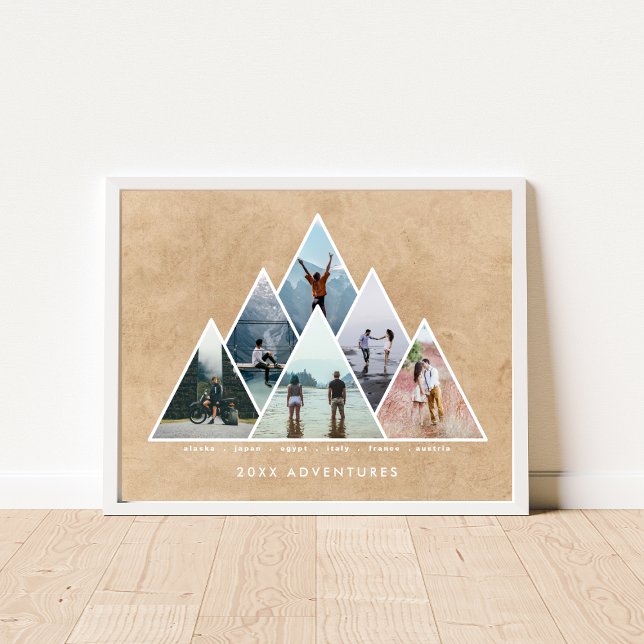 Year of Adventure Family Gift Travel Destinations Poster (Creator Uploaded)