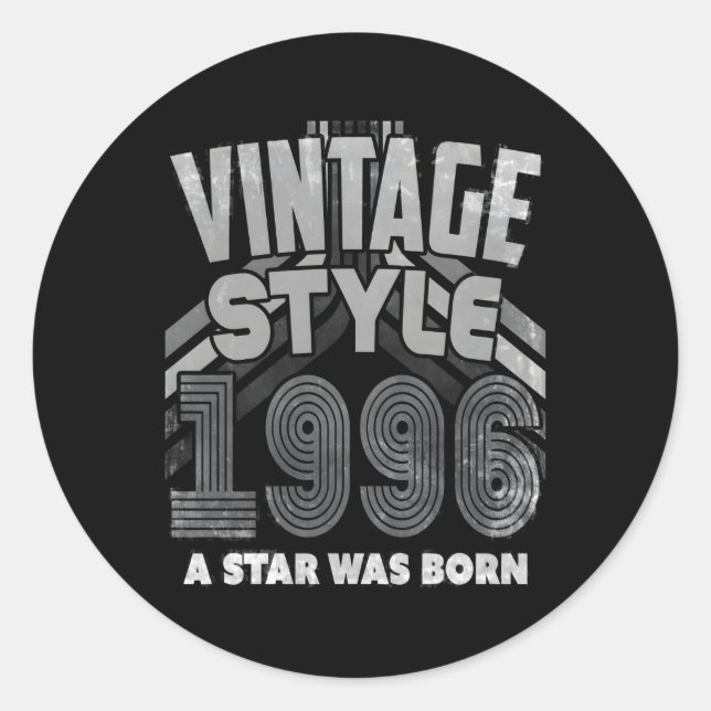 Year Of Birth Year Of Birth Classic Round Sticker (Front)