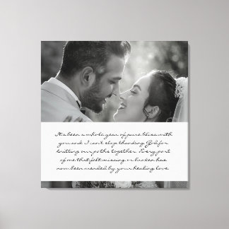 Year of Bliss Wedding Anniversary - Canvas