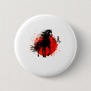 Year Of Horse 2026 Happy Chinese Lunar New Year Ho 2 Inch Round Button