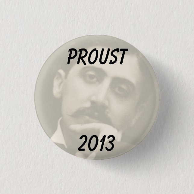 Year of Reading Proust Badge 1 Inch Round Button (Front)