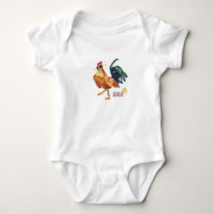 Year of Rooster, Chinese Character, Baby Bodysuit