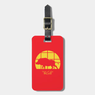 Year of the Boar Luggage Tag