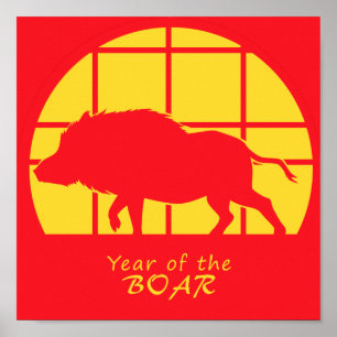 Year of the Boar Poster