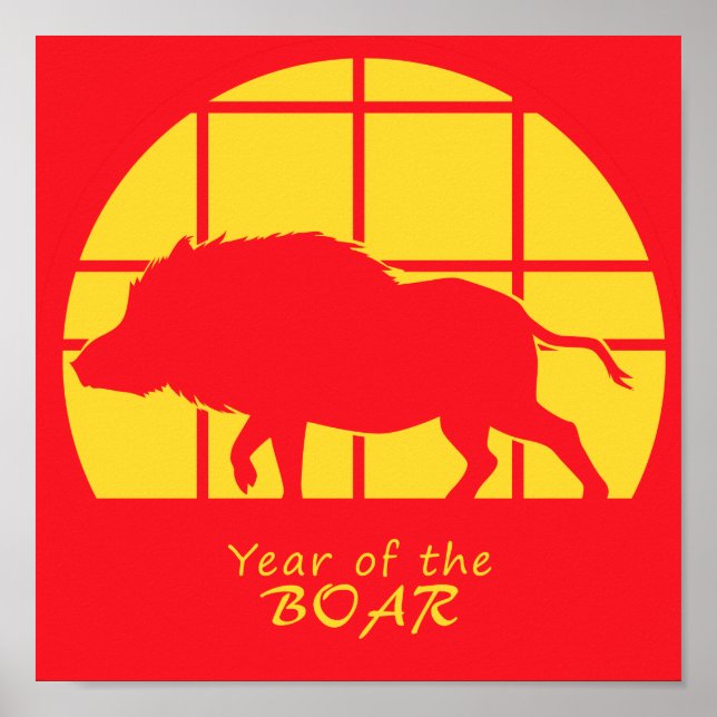 Year of the Boar Poster (Front)