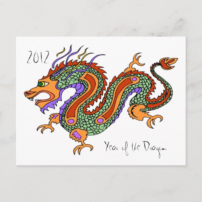Year of the Dragon 2012 Postcard (Front)
