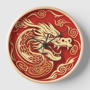 Year of the Dragon 2024 Chinese Lunar Year 2024 Clock