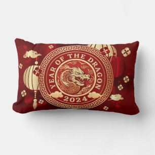 Year of the Dragon 2024 Chinese Zodiac Sign Lumbar Pillow