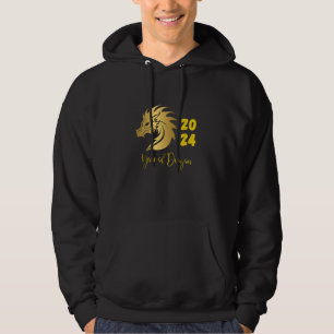 Year of the Dragon 2024 Gold Hoodie