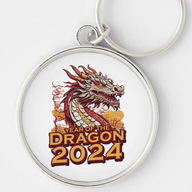 Year of the dragon 2024 keychain (Front)