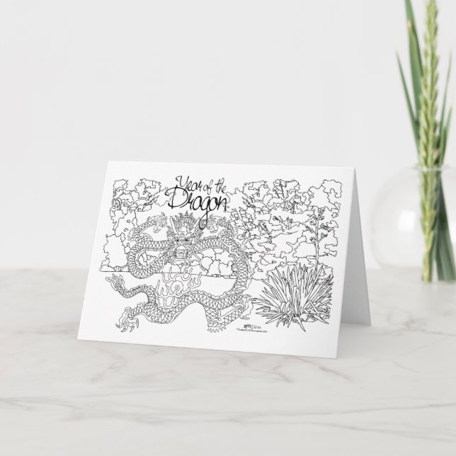 Year of the Dragon Card (Front)