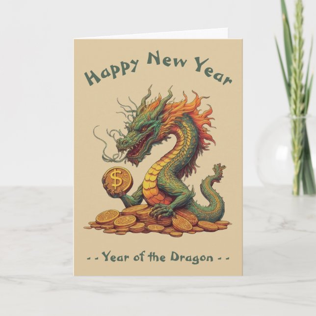 Year of the Dragon Chinese New Year Card (Front)