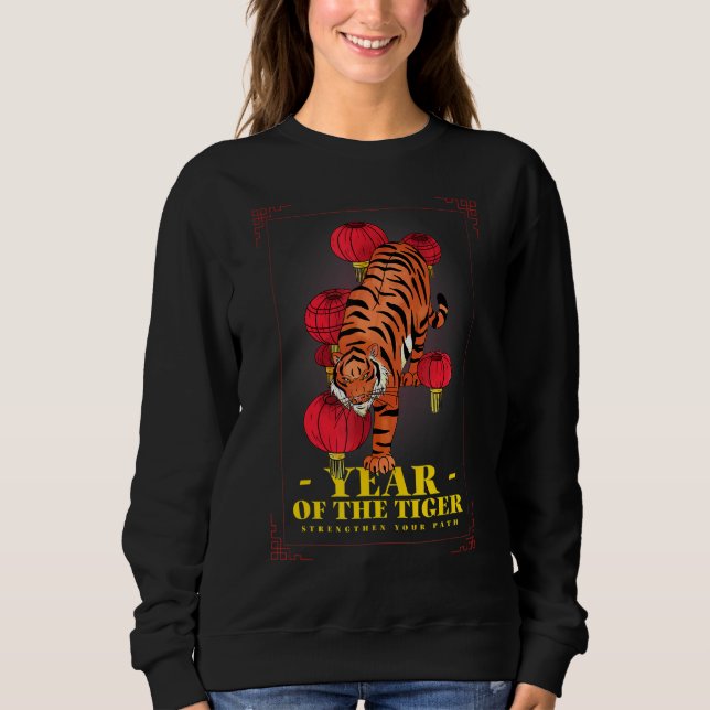 Year Of The Dragon Chinese Tiger Sweatshirt (Front)