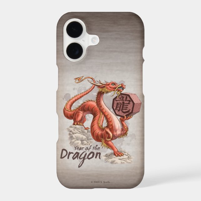Year of the Dragon Chinese Zodiac Art iPhone Case (Back)