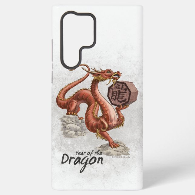 Year of the Dragon Chinese Zodiac Art Samsung Galaxy S22 Ultra Case (Back)