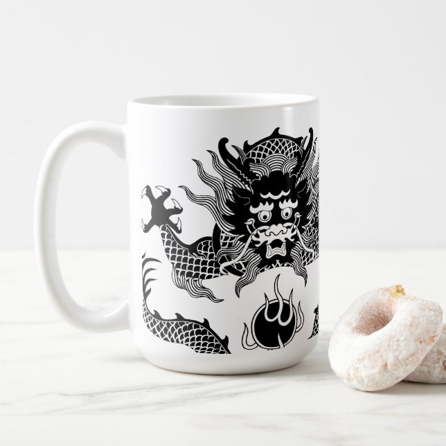 Year of the Dragon Coffee Mug (With Donut)