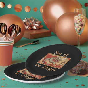 Year of the Dragon Paper Plate